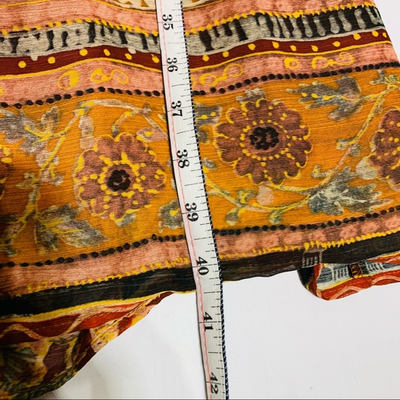 Zara NWOT balloon sleeve oriental print midi dress - Picture 10 of 11